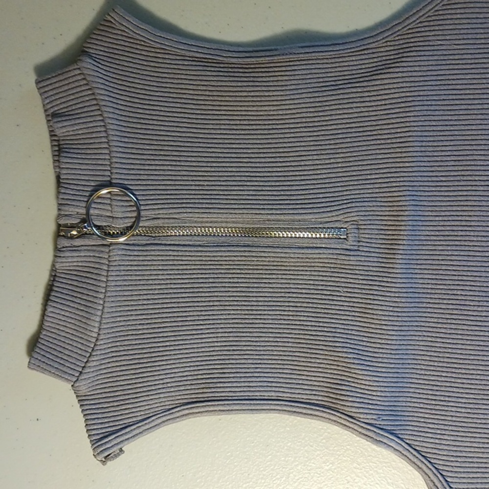 Zip Smoke Color Shirt BBJ LOS ANGELES Size M #eshopchicago - Picture 2 of 11